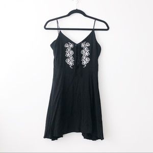 embroidered floral summer dress w lace up corset